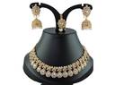Alloy Silver White Jewel Set